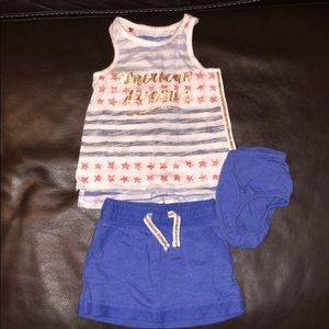 Baby girl 4th of July outfit